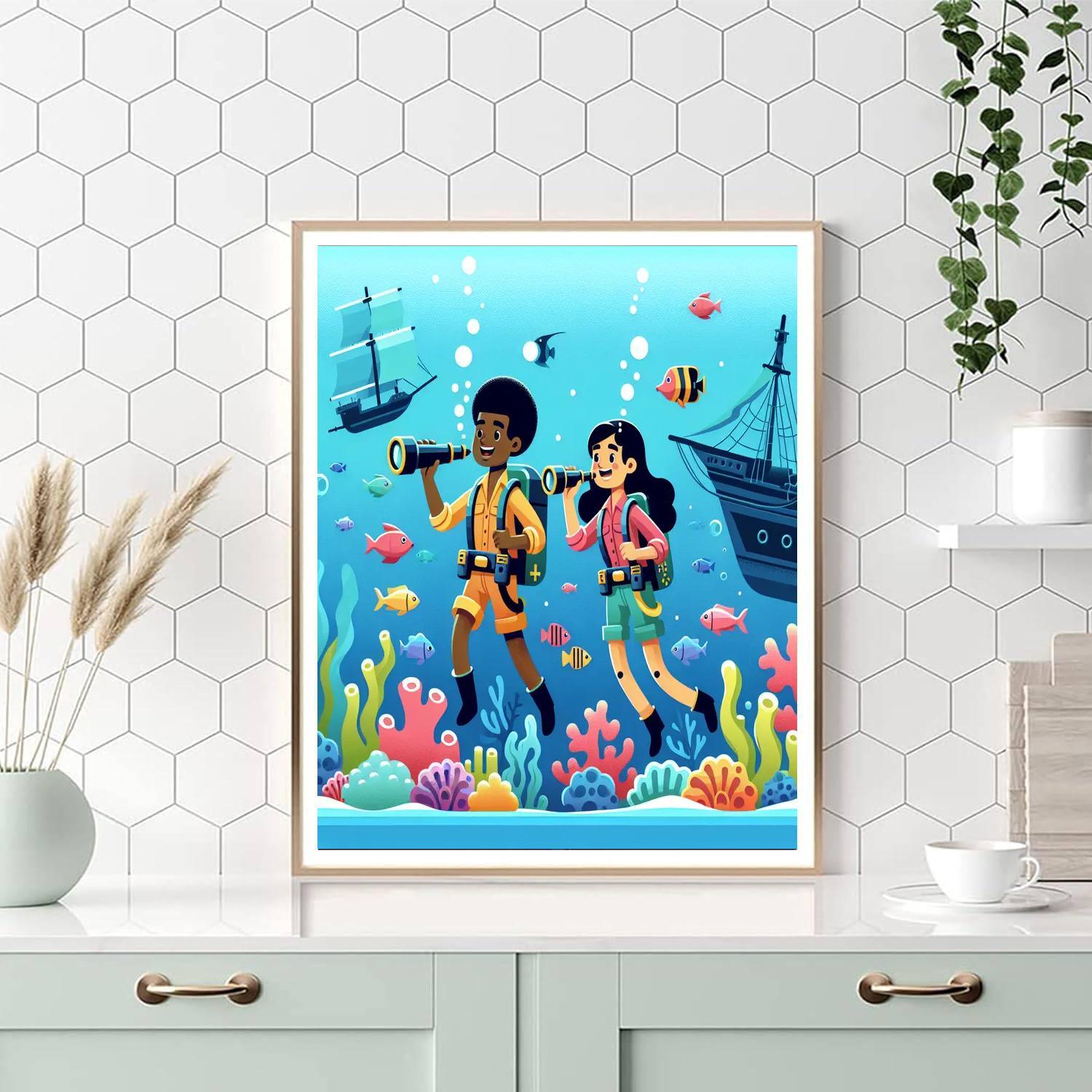 Aquatic Explorer Mission Numbered Painting Kits