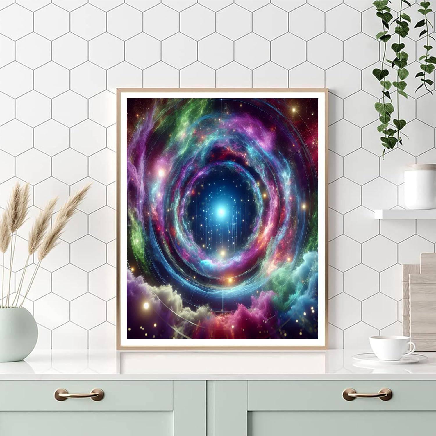 Futuristic Galactic Portal Paint By Numbers Kits