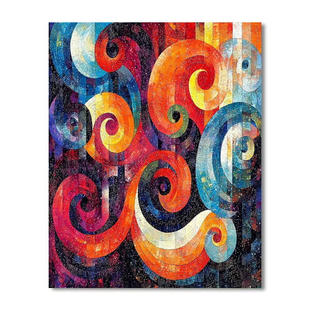 Georges Seurat Inspired Kaleidoscopic Dreams  Numbered Painting Kits