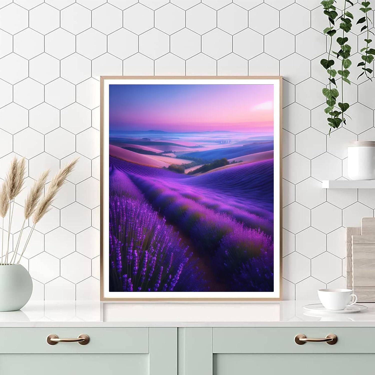 Serene Lavender Horizon Paint By Number