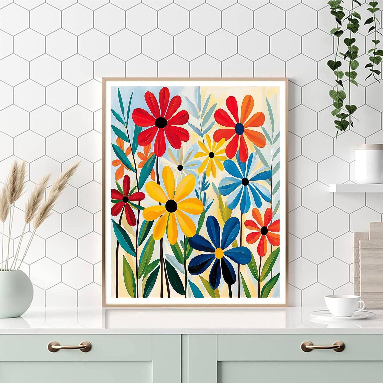 Henri Matisse Inspired Wildflower Medley  Paint By Numbers