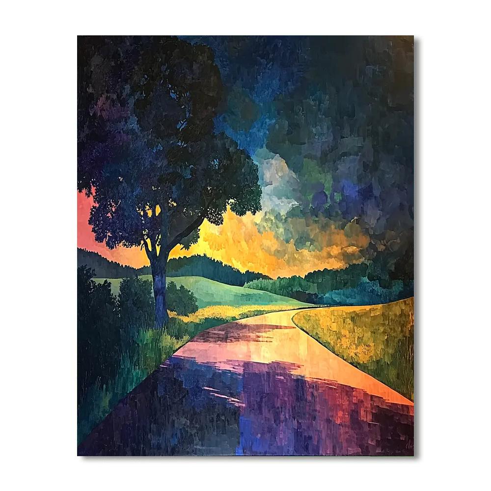 Paul Cézanne Inspired Light And Shadow Symphony  Paint By Numbers Kits