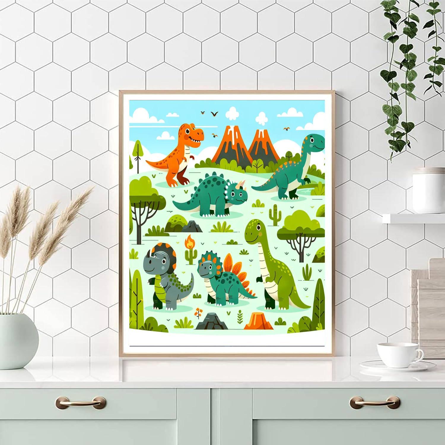 Jurassic Dino Discovery Numbered Painting Kits