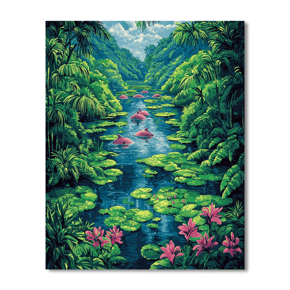 Amazon's Anavilhanas Archipelago Paint By Numbers Kits