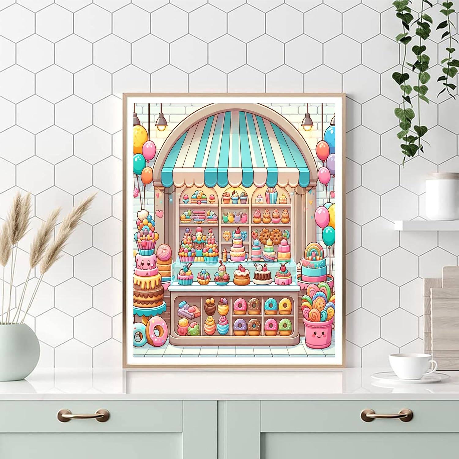 Sweet Fantasy Bakery Paint By Numbers Art