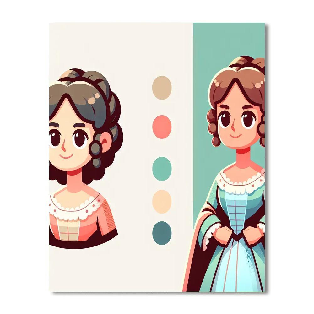 Historical Heroine DIY Paint By Numbers