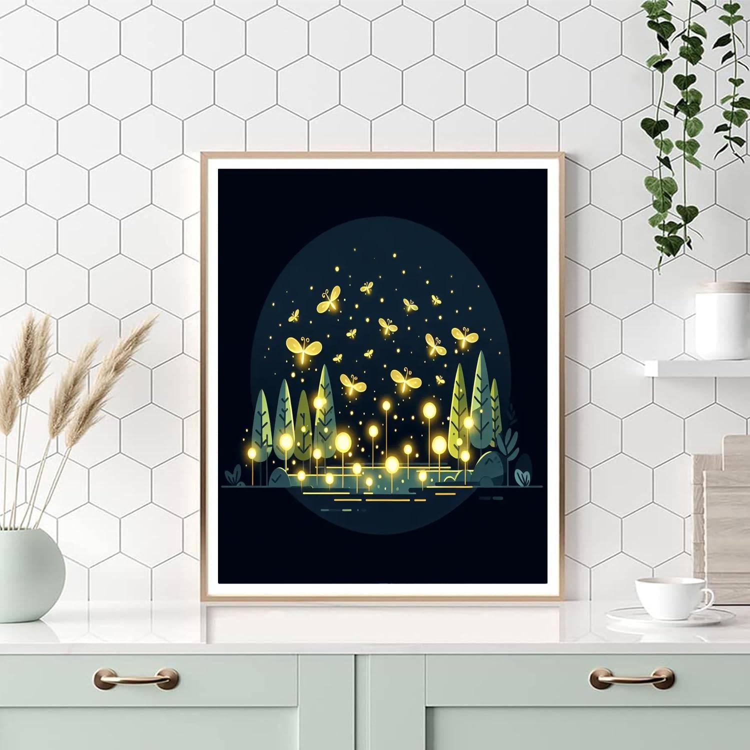 Fantasy Firefly Festival Paint By Numbers