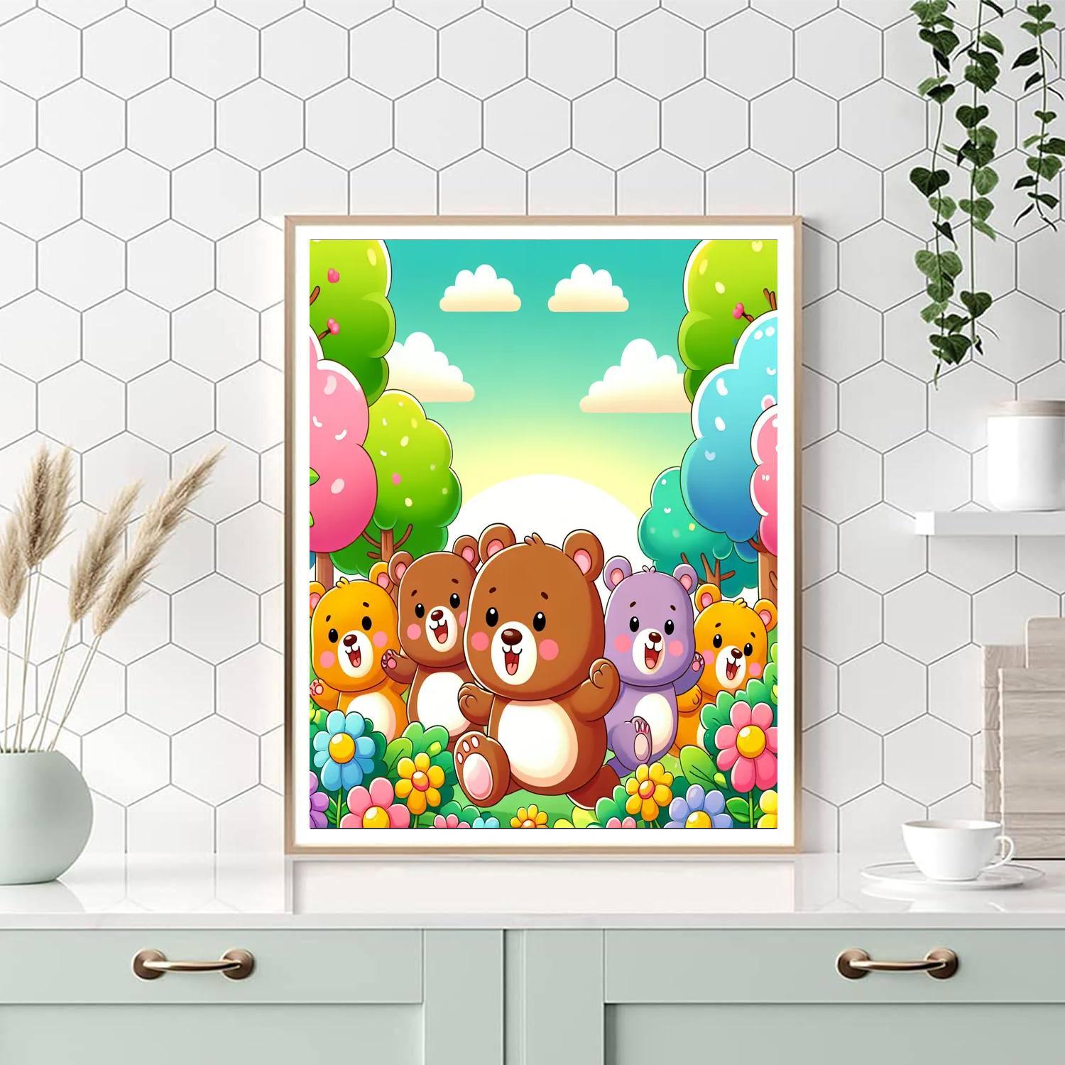 Adventurous Explorer Bears Paint By Number