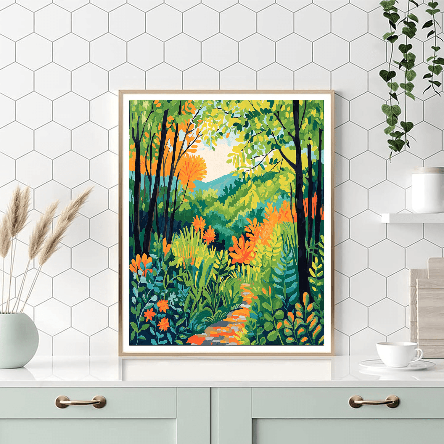 Henri Rousseau Inspired Journey Through The Forest  Paint By Numbers Art