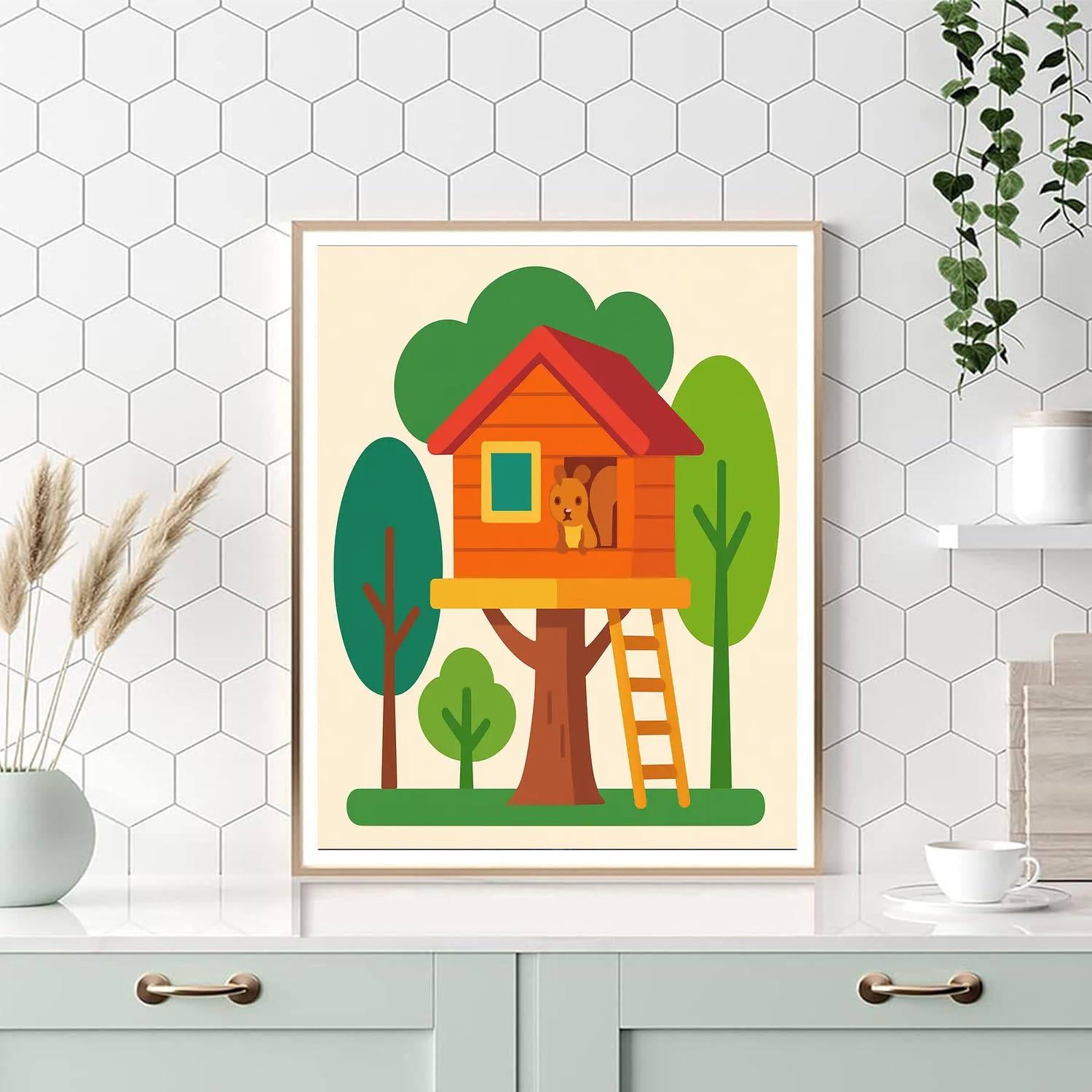 Secret Forest Hideout Numbered Painting Kits