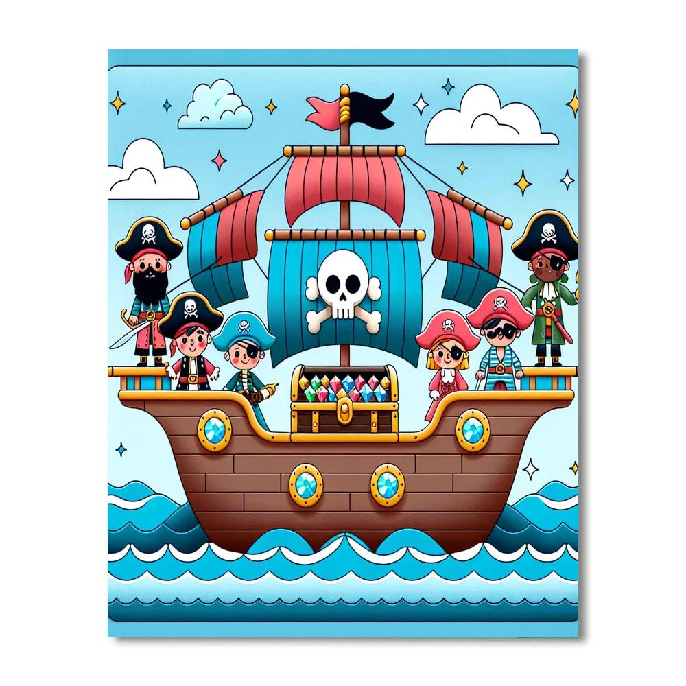 Jolly Pirate Crew Numbered Painting Kits