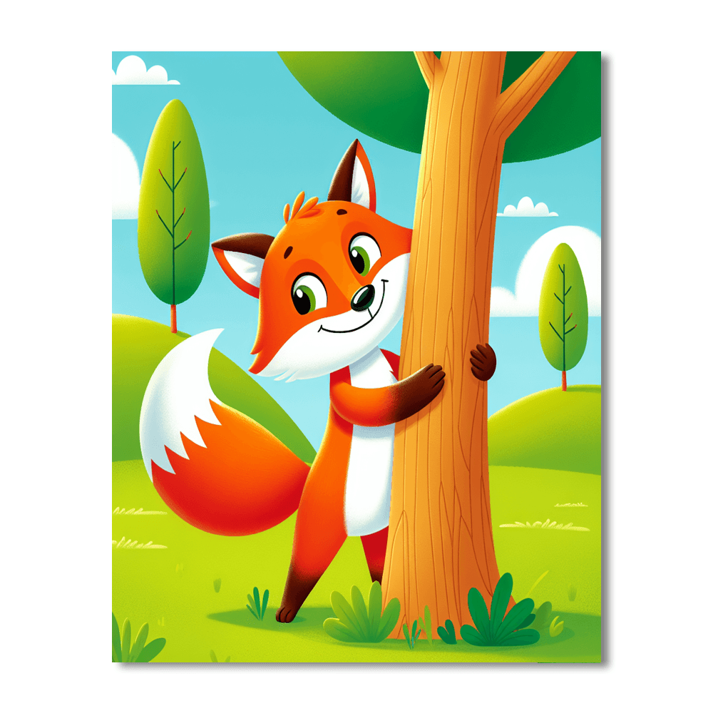 Witty Fox Number Painting