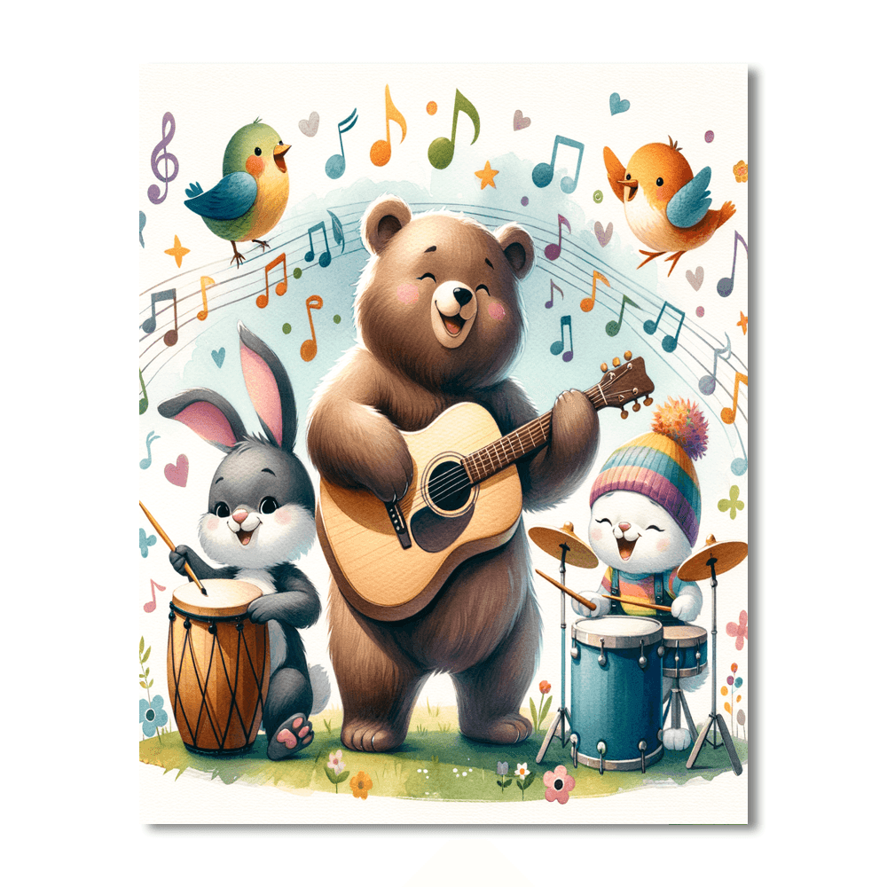 Cute Animal Band Paint By Color
