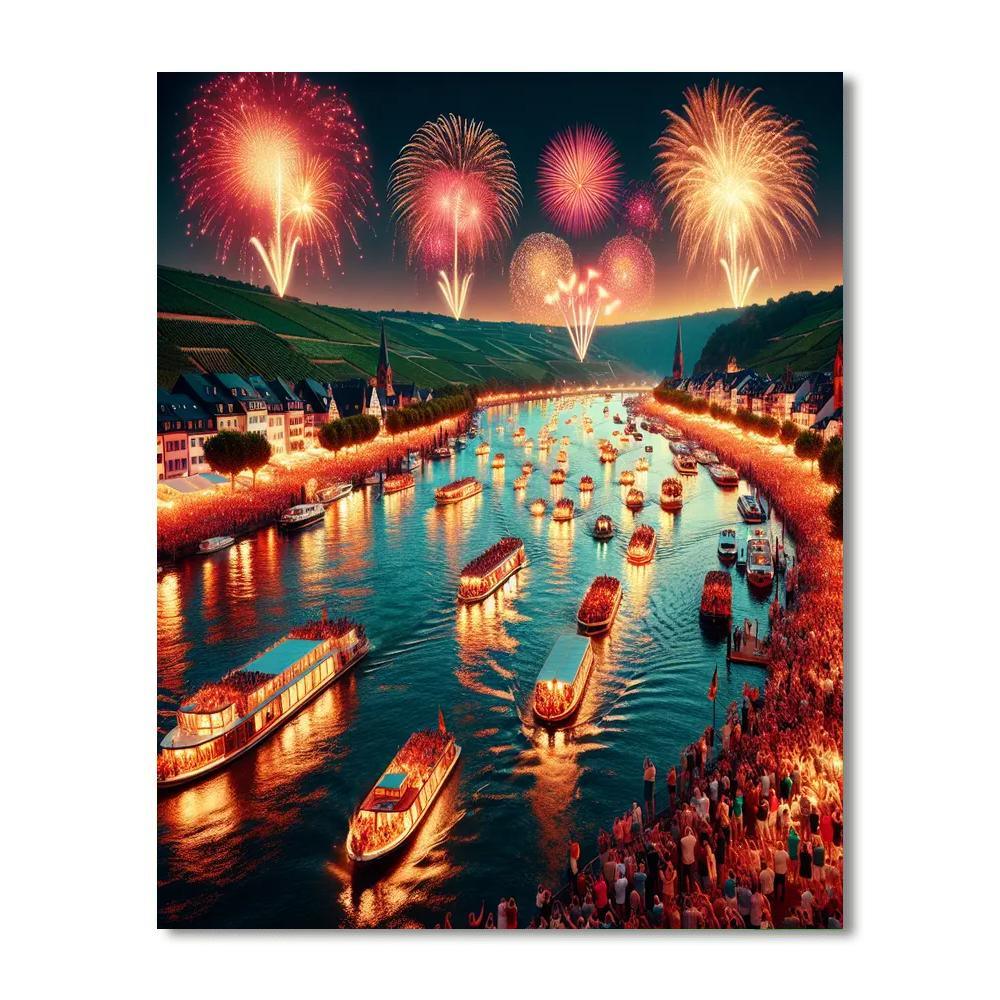 Rhein In Flammen - Germany Numbered Painting Kits