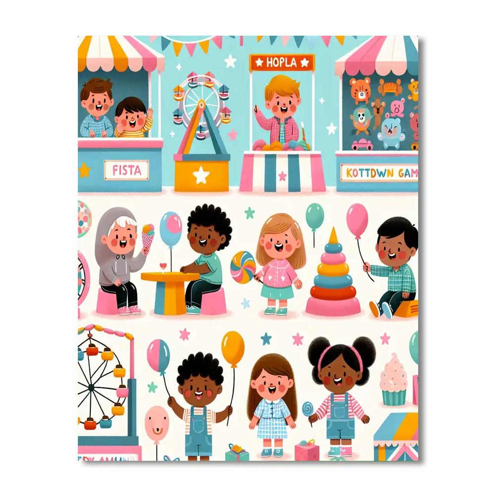 Colorful Carnival Adventures Paint By Number