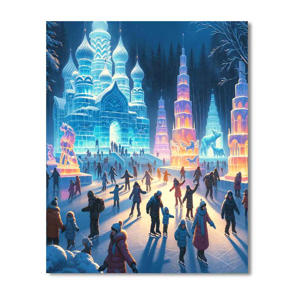 The Snow And Ice Festival DIY Paint By Numbers