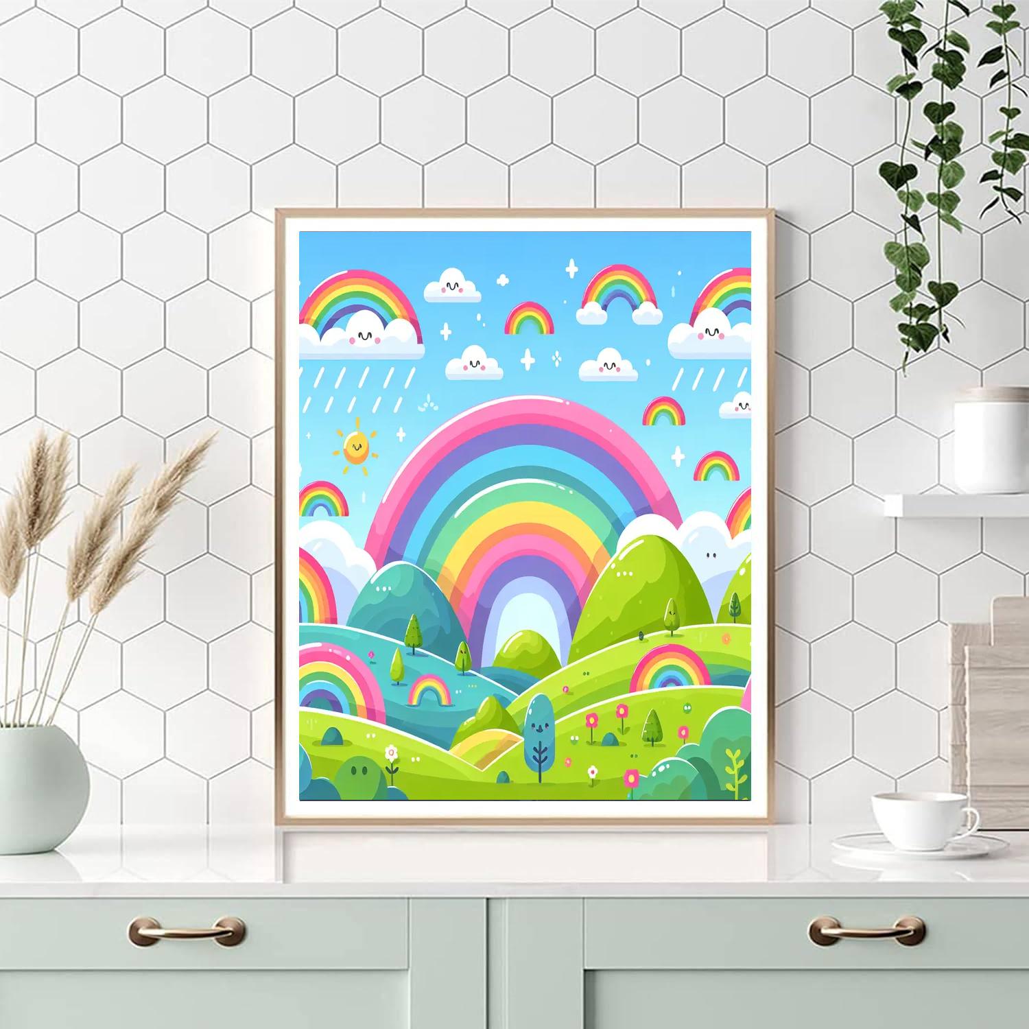 Rainbow Land Fun Painting Number Kit