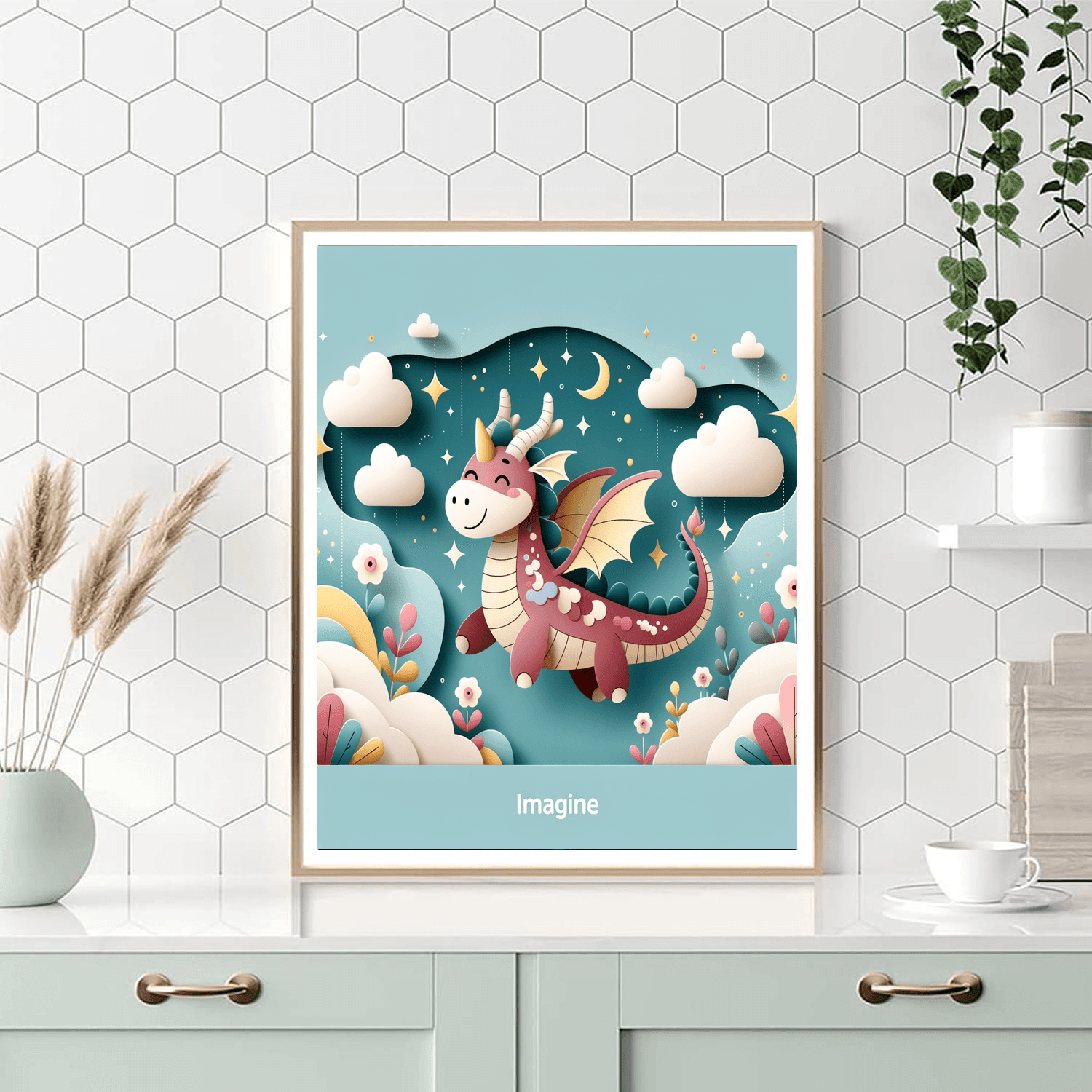 Friendly Dragon Fantasy Paint By Numbers Kits