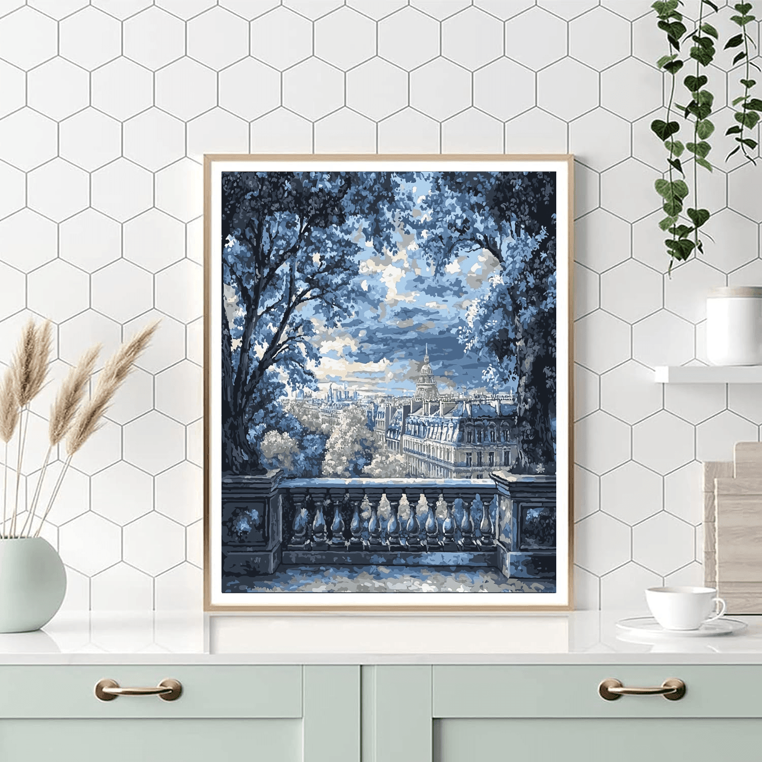 Gustave Caillebotte Inspired Romantic Parisian Rooftops  Paint By Color