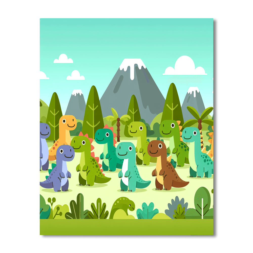 World Of Dinosaurs Paint By Number