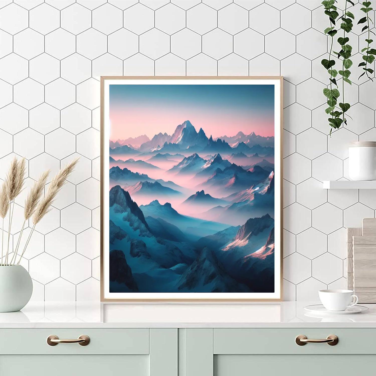 Alpine Dawn Horizon DIY Paint By Numbers