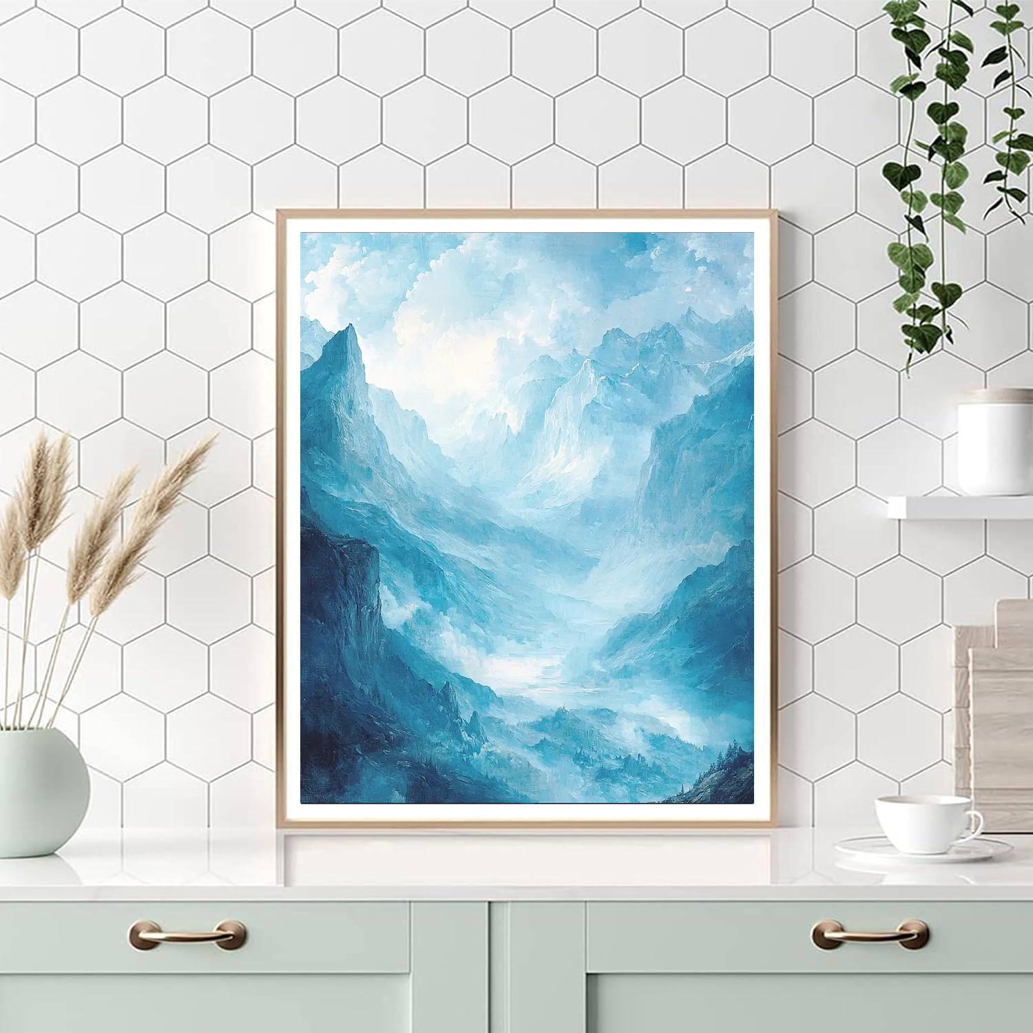 John Constable Inspired Ethereal Peaks  Paint By Number