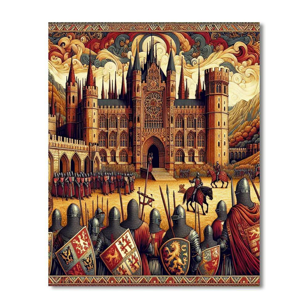 Medieval Kingdom's Splendor Paint By Numbers Kits