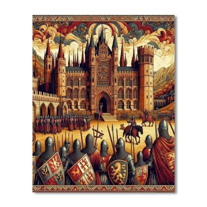 Medieval Kingdom's Splendor Paint By Numbers Kits