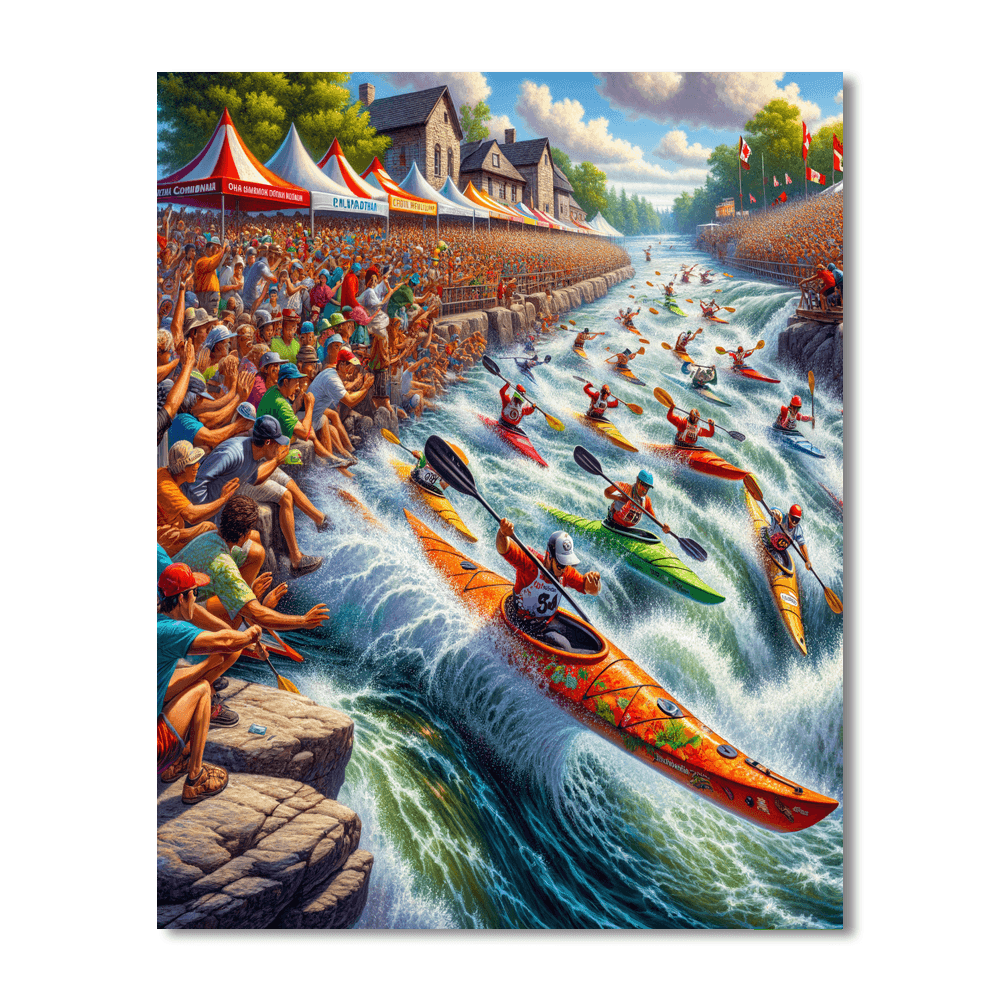 The Great Canadian Kayak Challenge - Canada Numbered Painting Kits