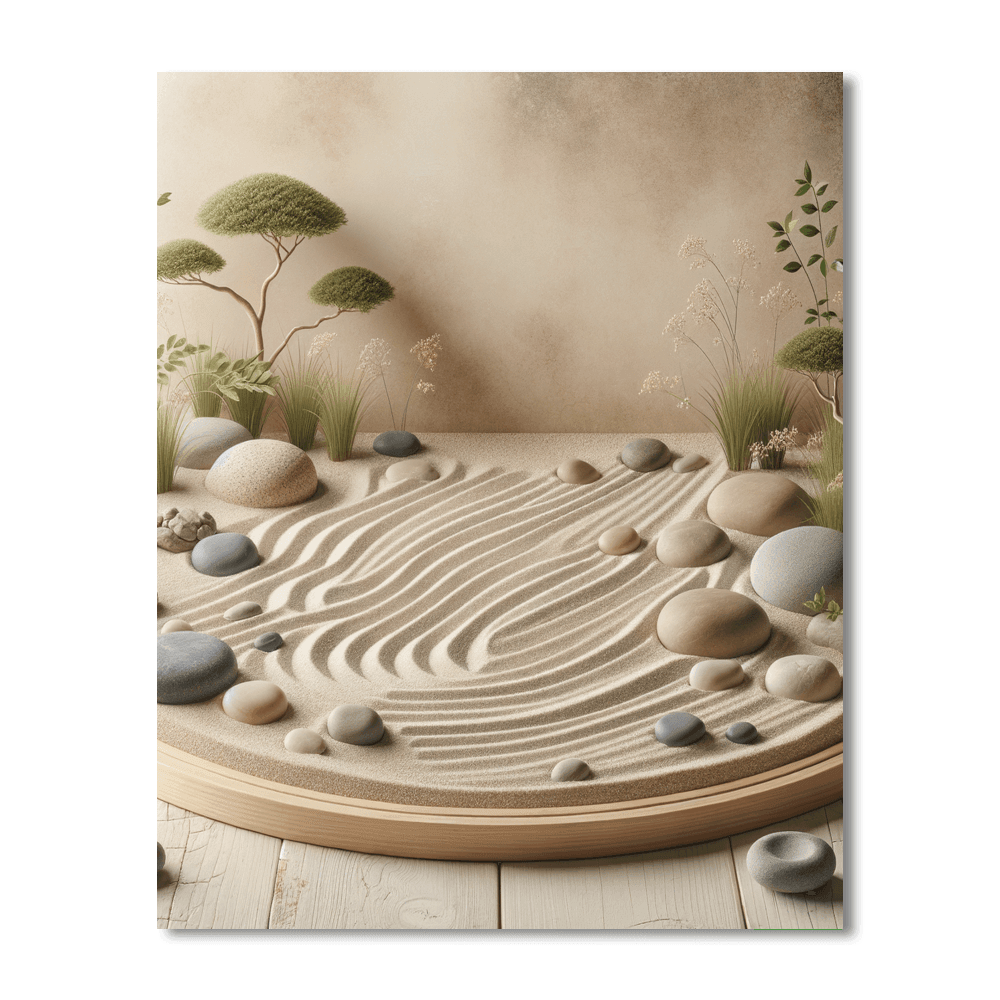 Calm Zen Garden Paint By Number