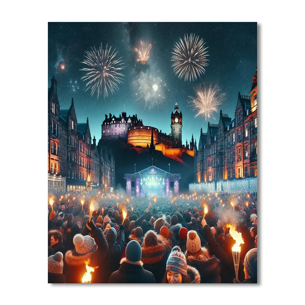 Edinburgh Hogmanay - Edinburgh Painting Number Kit