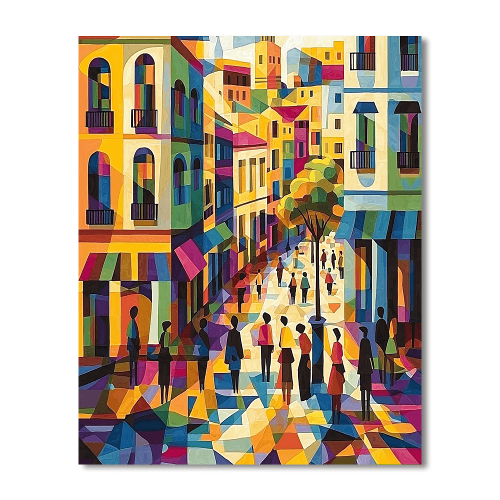 Pablo Picasso Inspired Picasso's Urban Symphony  Paint By Numbers Art