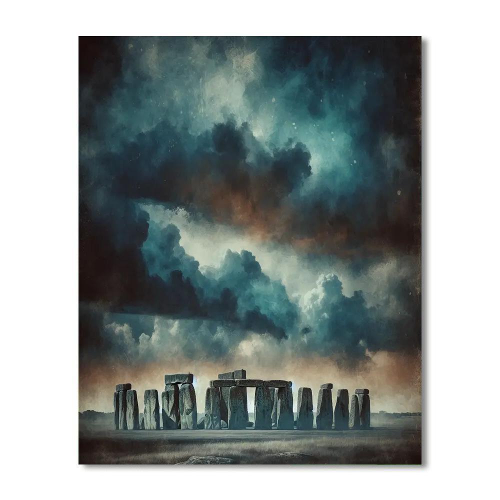 Timeless Stonehenge Mystery Painting By Numbers Kit