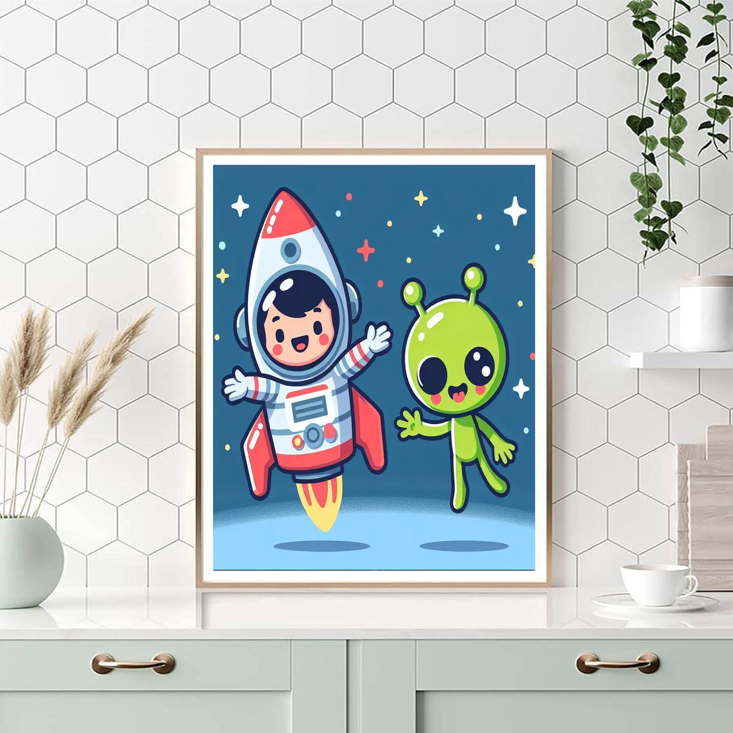 Cosmic Space Patrol Paint By Color