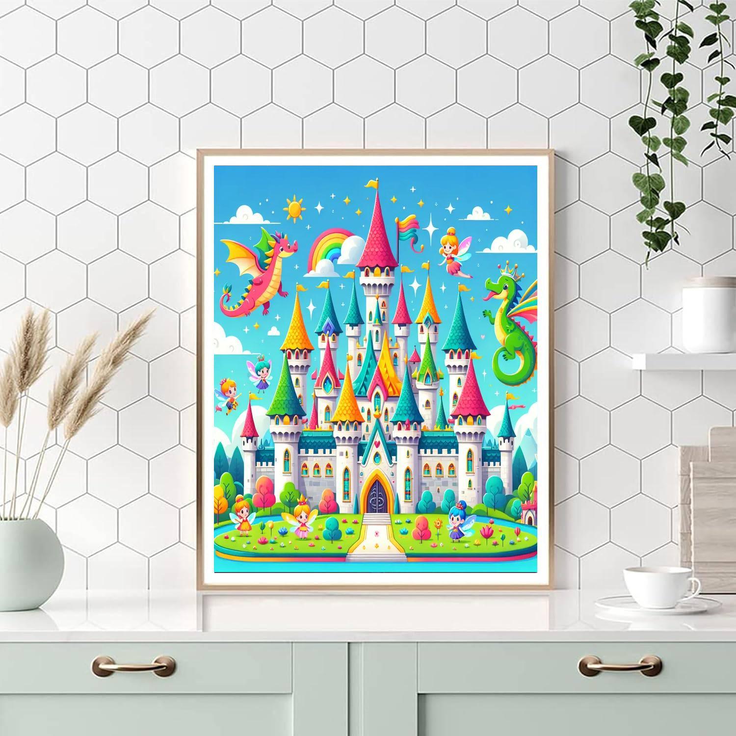 Adventure At The Enchanted Castle Paint By Numbers