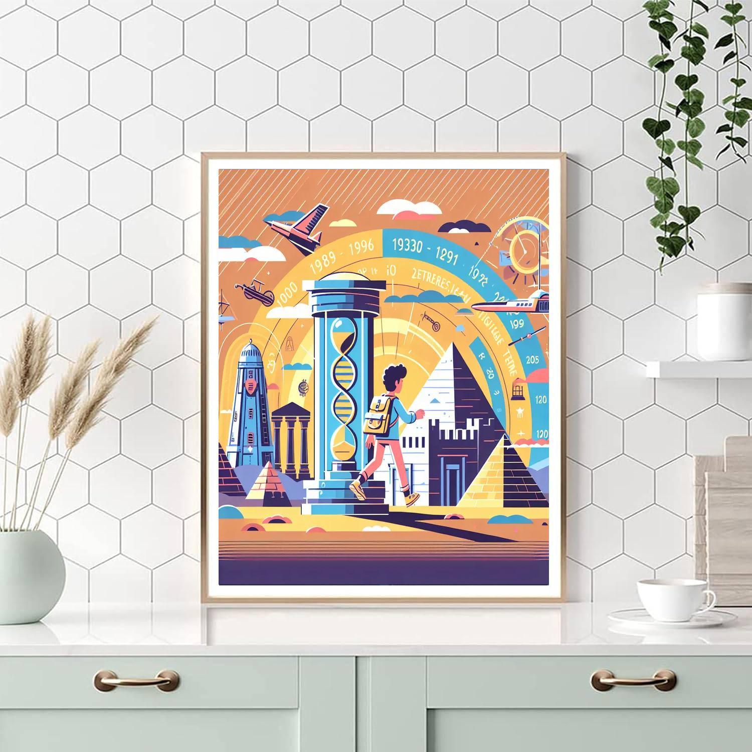 Time Traveler's Odyssey Painting Number Kit