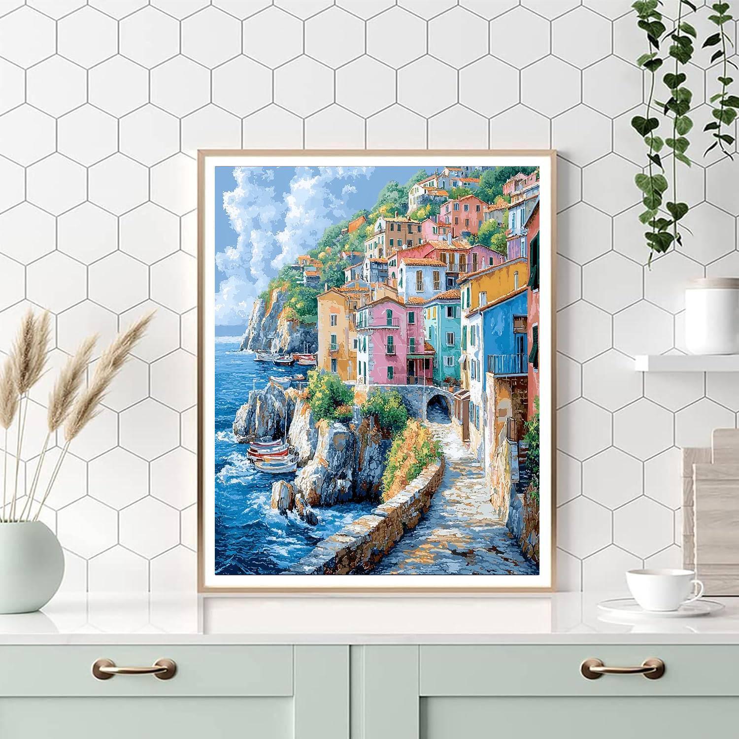 Cinque Terre Villages - Italy Numbered Painting Kits