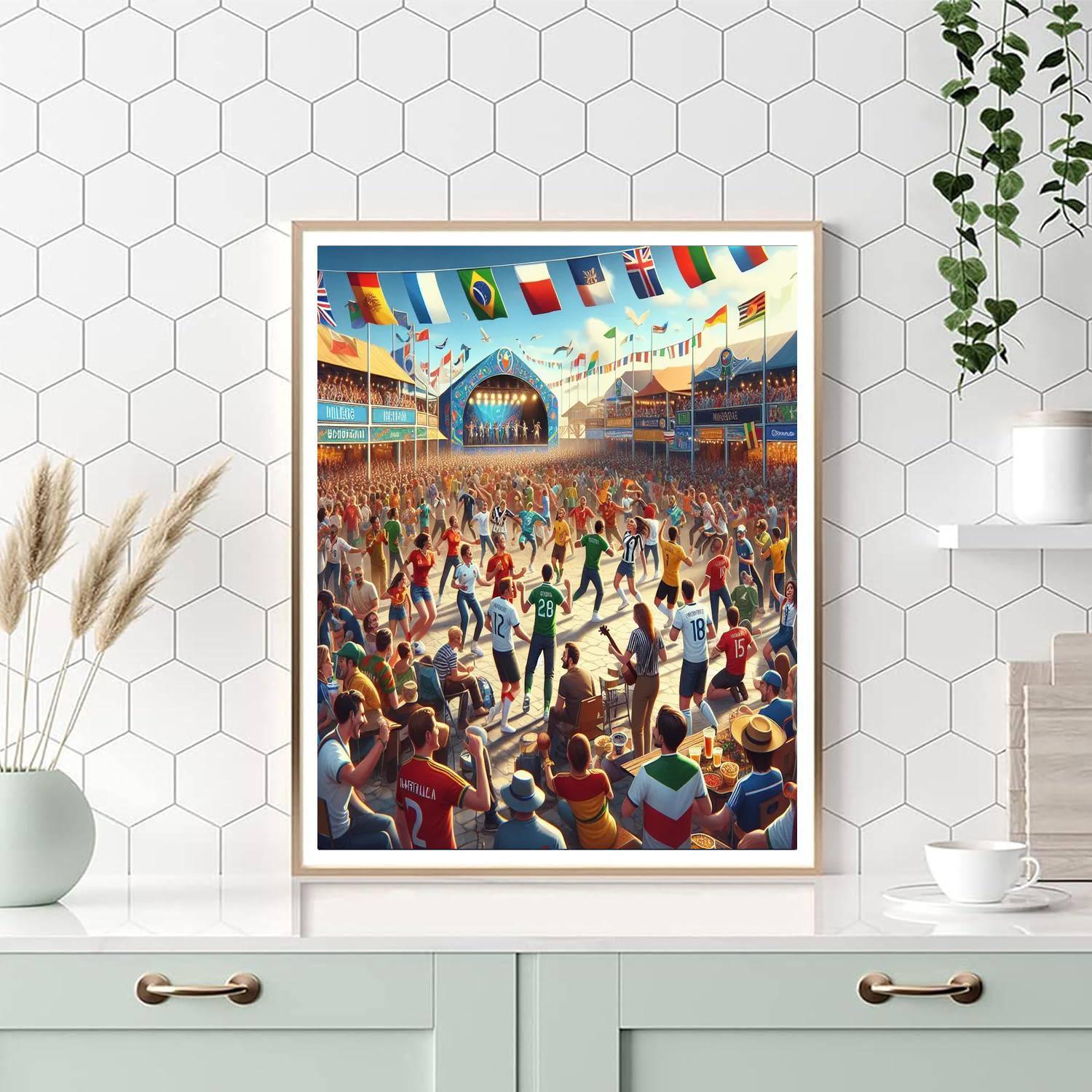 World Cup Carnival Painting Number Kit