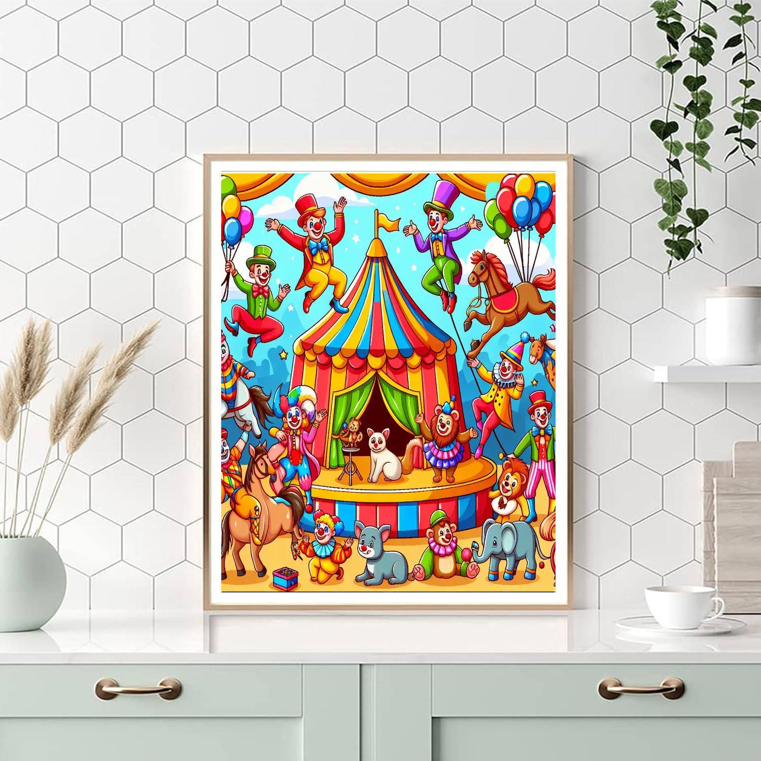 Circus Spectacular Extravaganza DIY Paint By Numbers