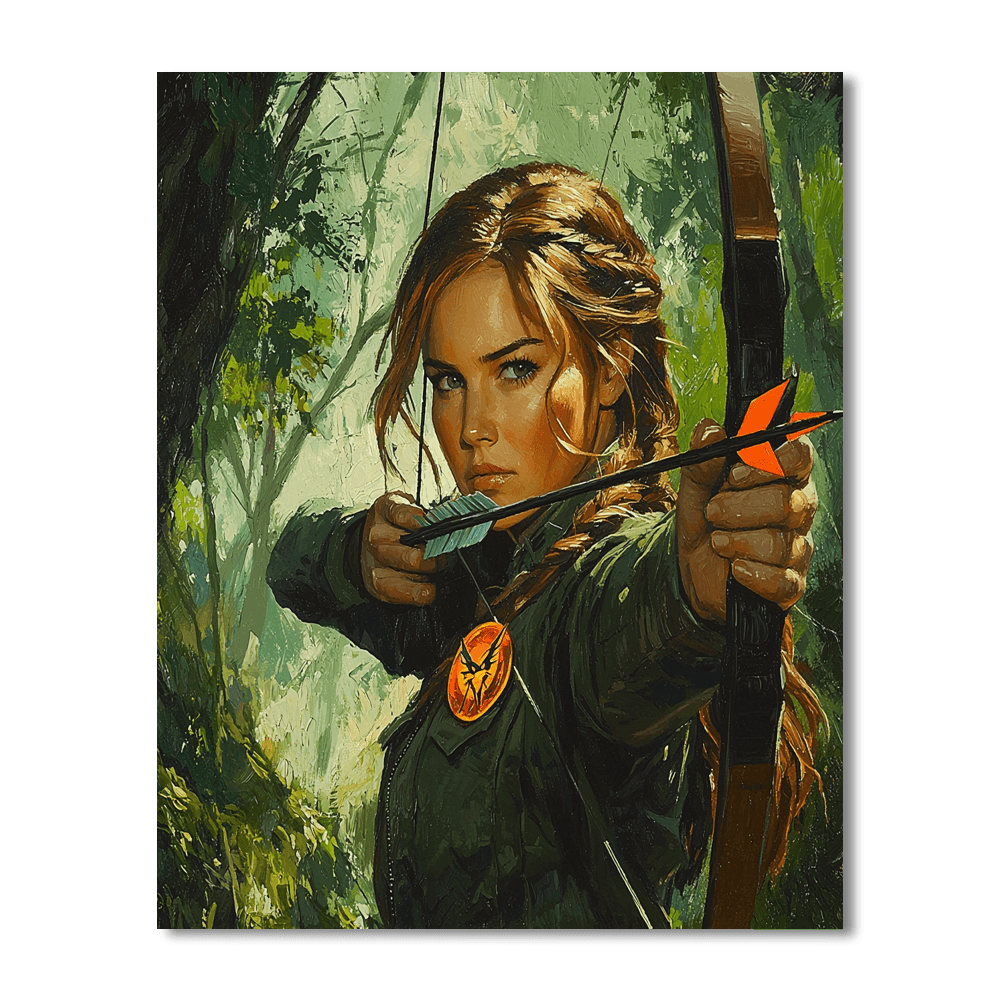 Jennifer Lawrence: Catching Fire In The Silver Screen Painting Number Kit