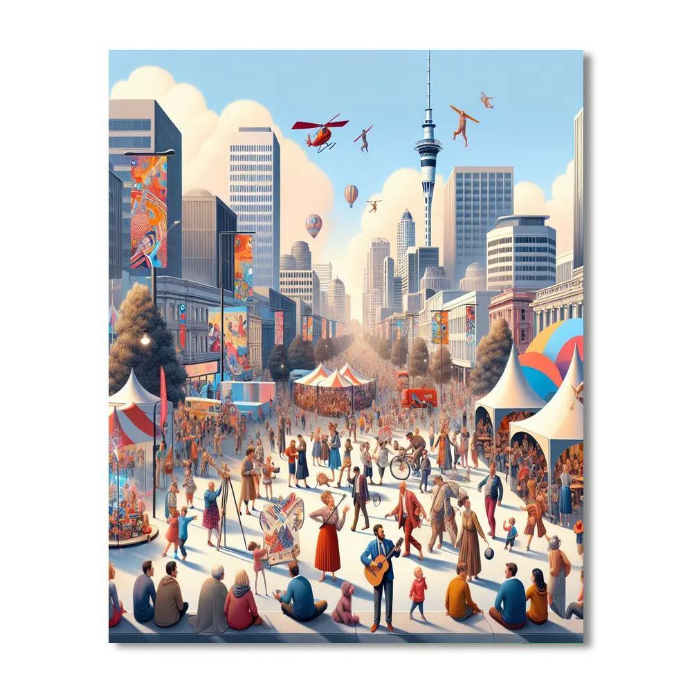 Auckland Arts Festival - Auckland, New Zealand Paint By Numbers Kits