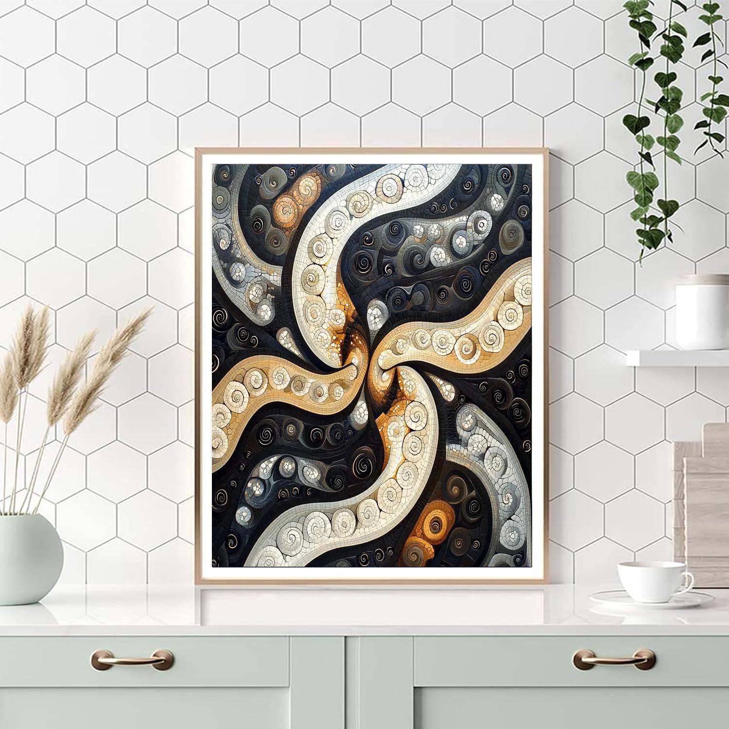 M.C. Escher Inspired Infinite Loops  Number Painting