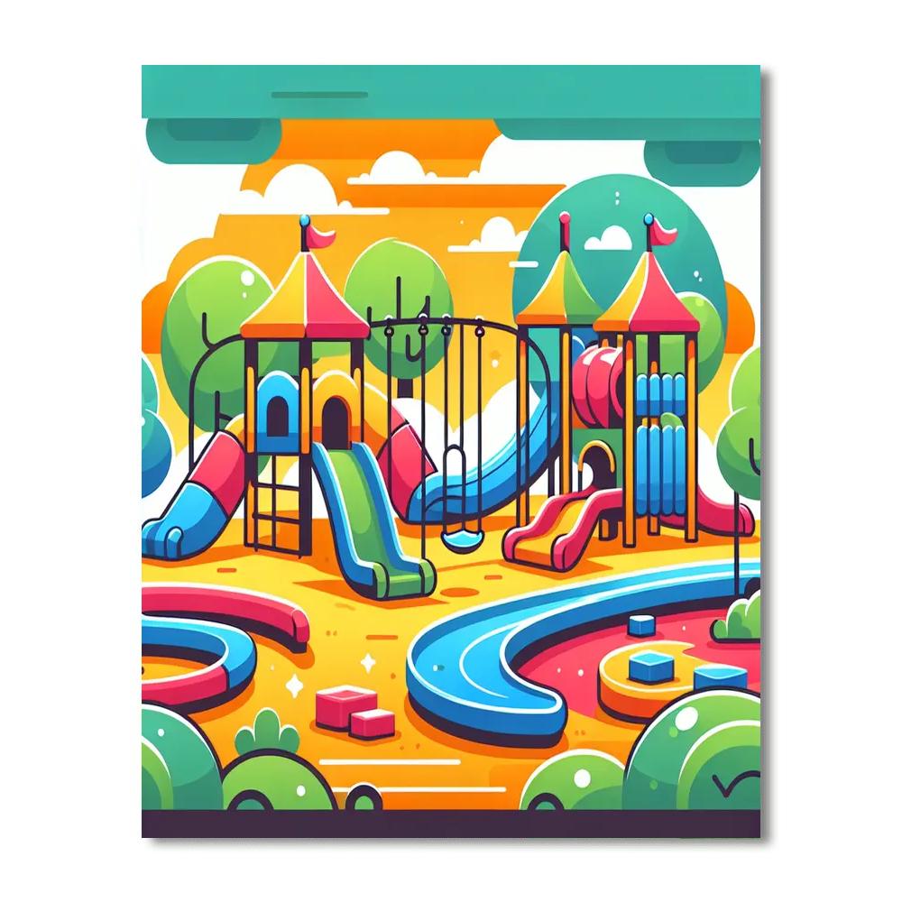 Adventure Playground Expedition Painting Number Kit