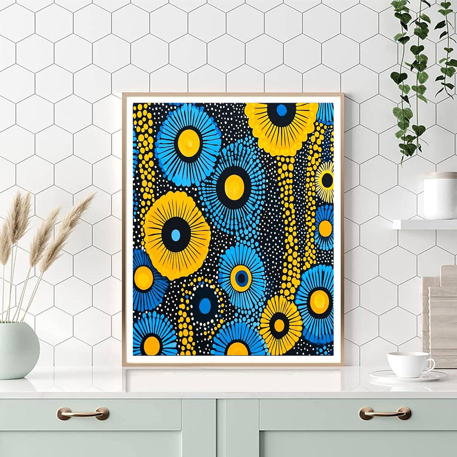 Yayoi Kusama Inspired Kaleidoscope Of Infinite Patterns  DIY Paint By Numbers