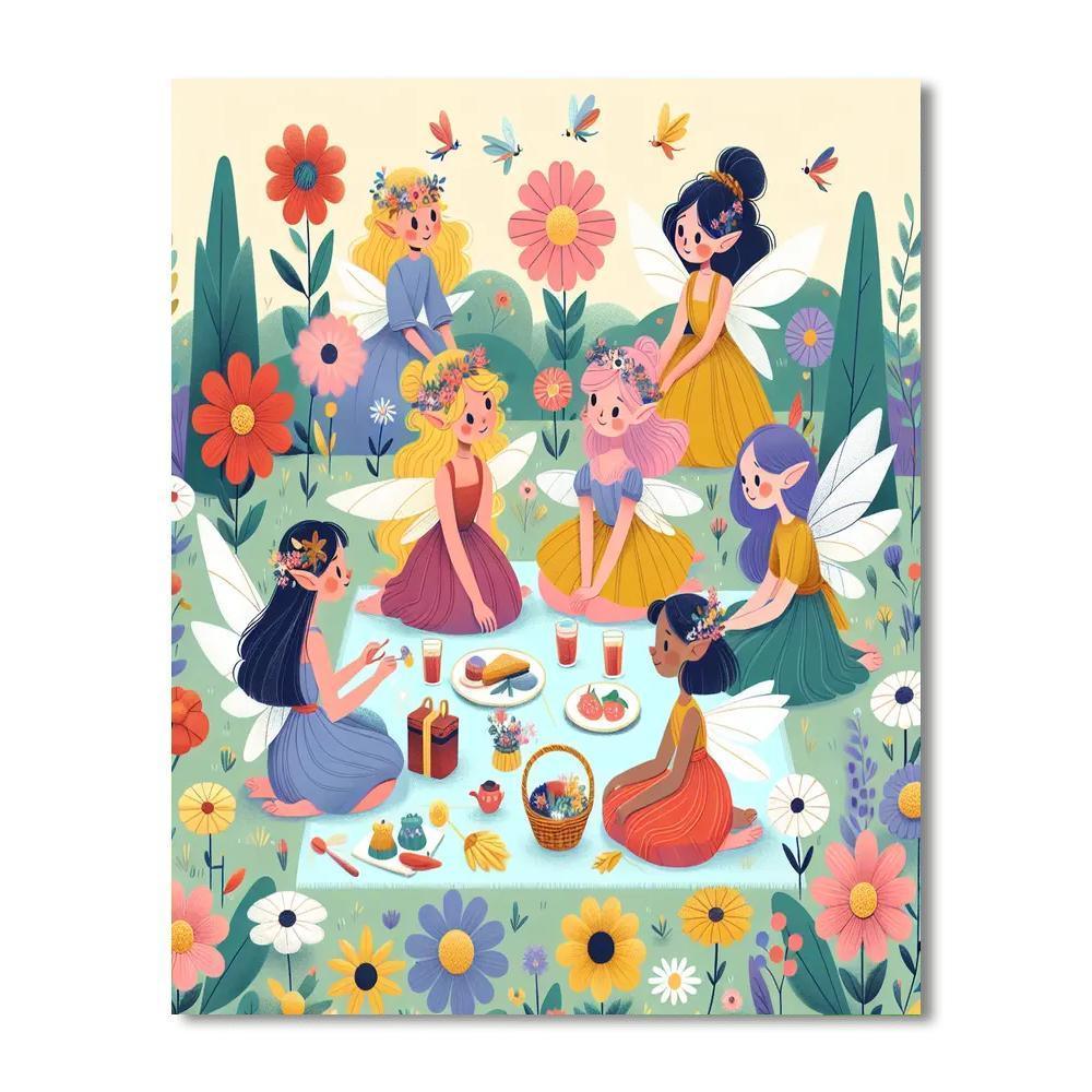 Fairy Garden Picnic Paint By Numbers Kits