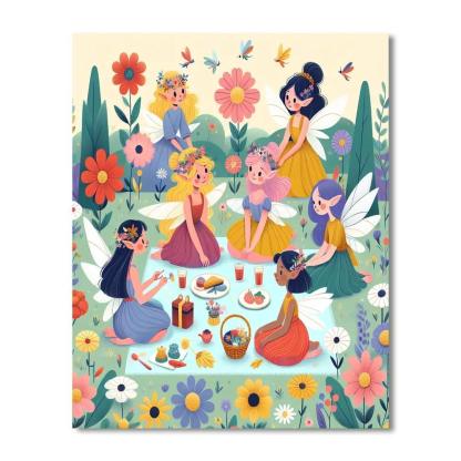 Fairy Garden Picnic Paint By Numbers Kits