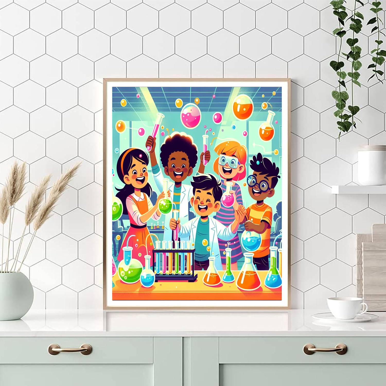 Super Science Fun Painting Number Kit