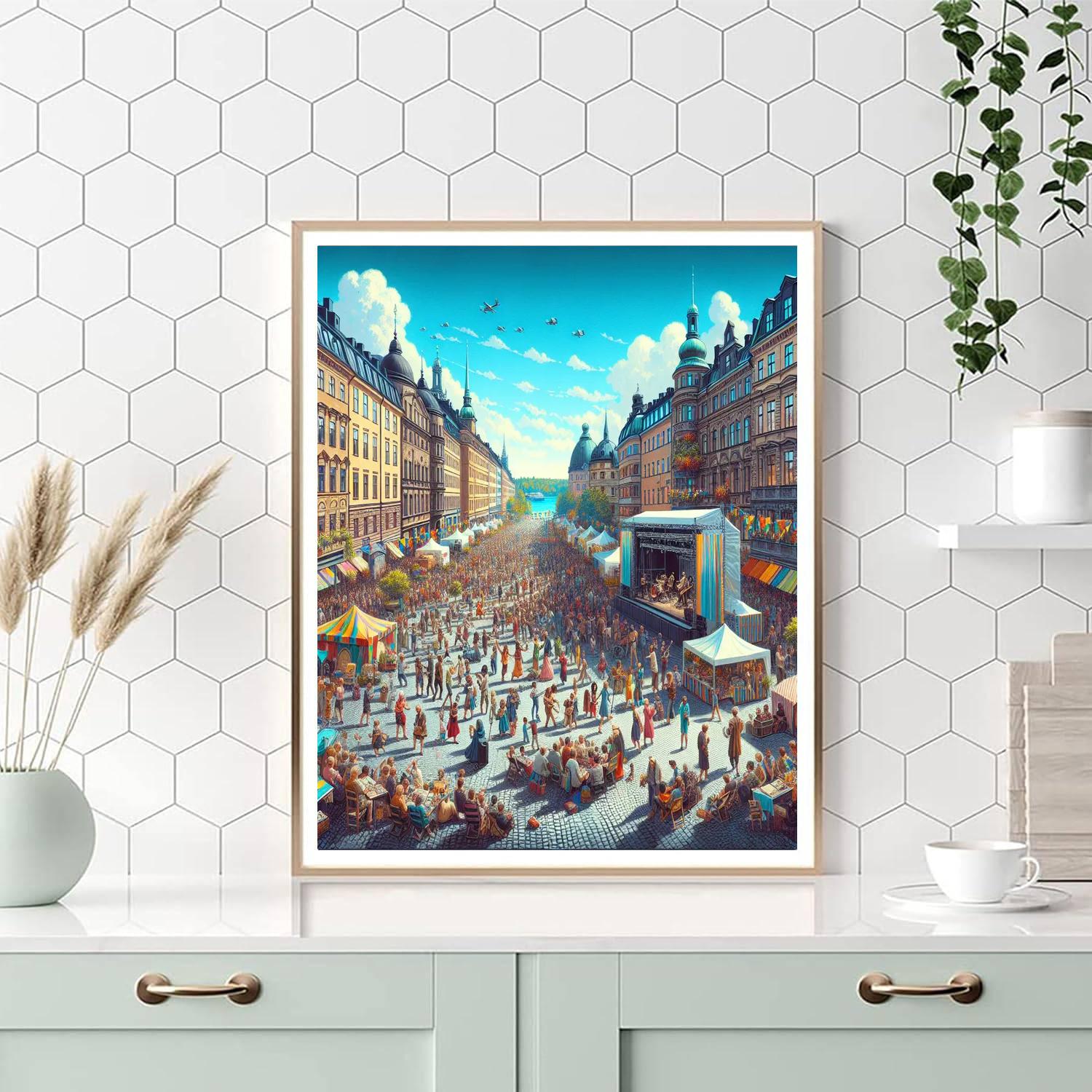 Stockholm Culture Festival - Stockholm, Sweden Number Painting