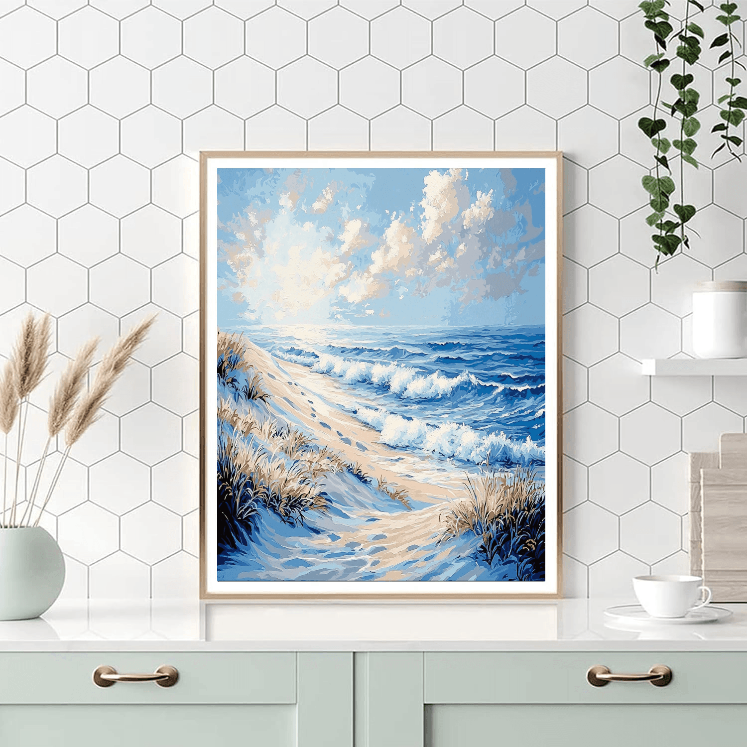 Claude Monet Inspired Breezy Dunes  Numbered Painting Kits