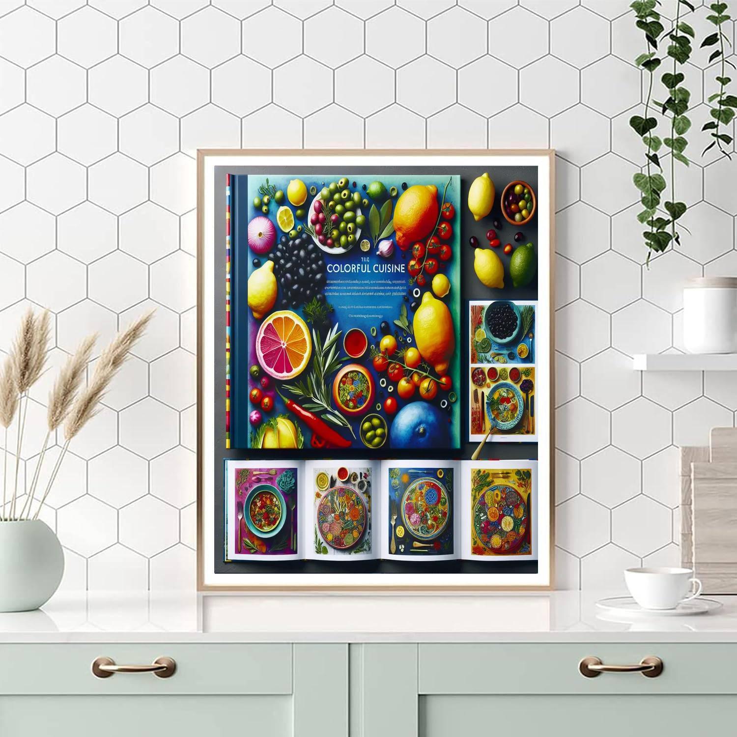 Mediterranean Feast Cookbook Paint By Number